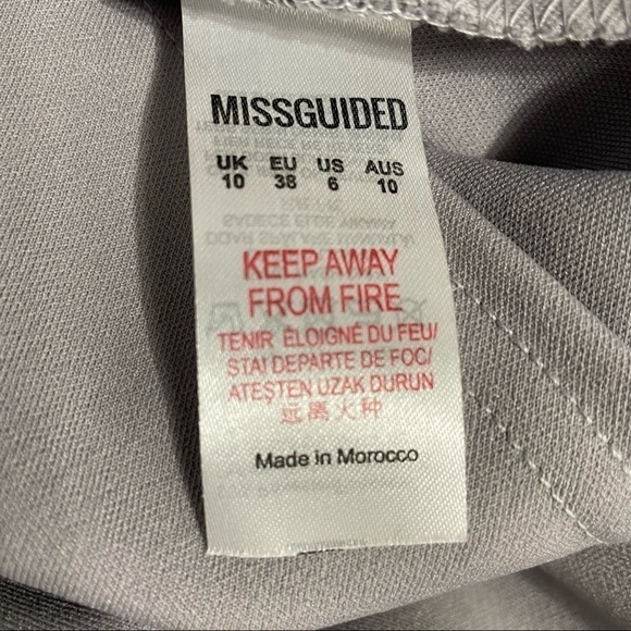 Missguided Multi Strap Curve Hem Bodycon Dress NWT 6 - Picture 7 of 7